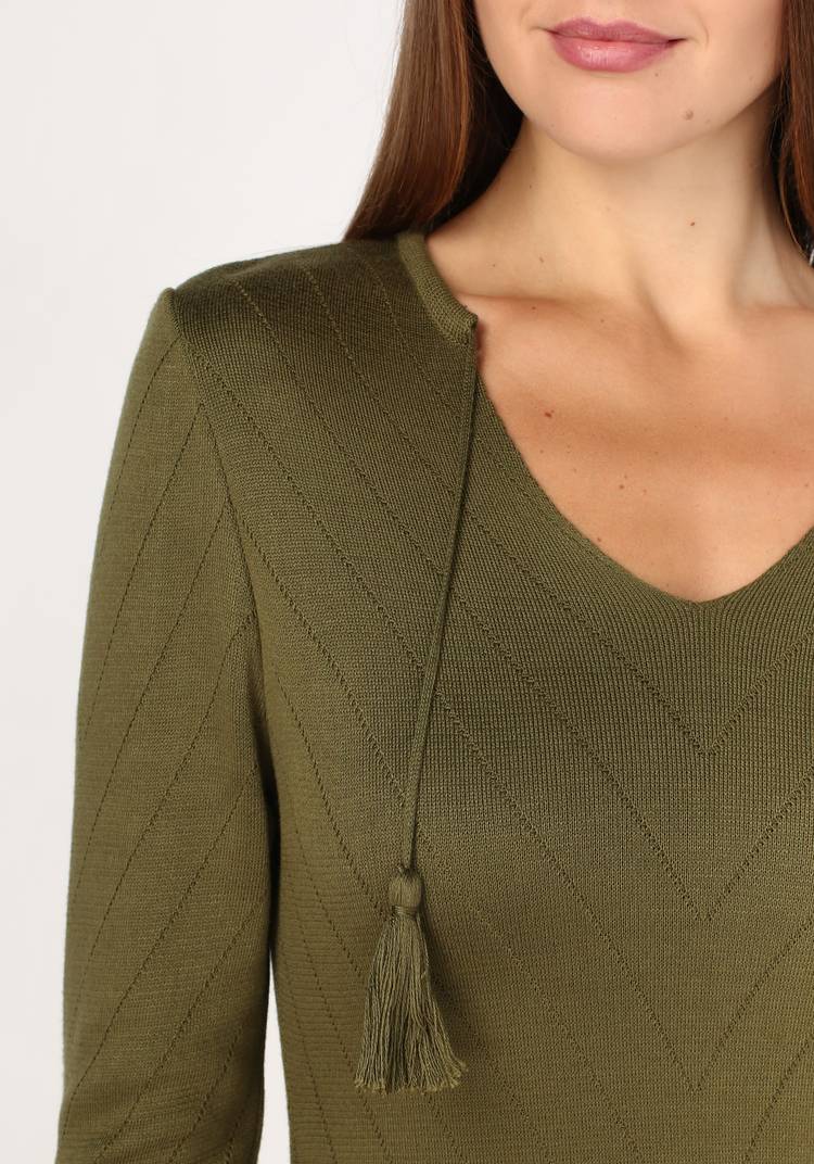 Платье с завязками по горловине шир.  750, рис. 5