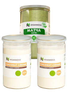 Кокосовые сливки, 2 шт. + Матча Латте