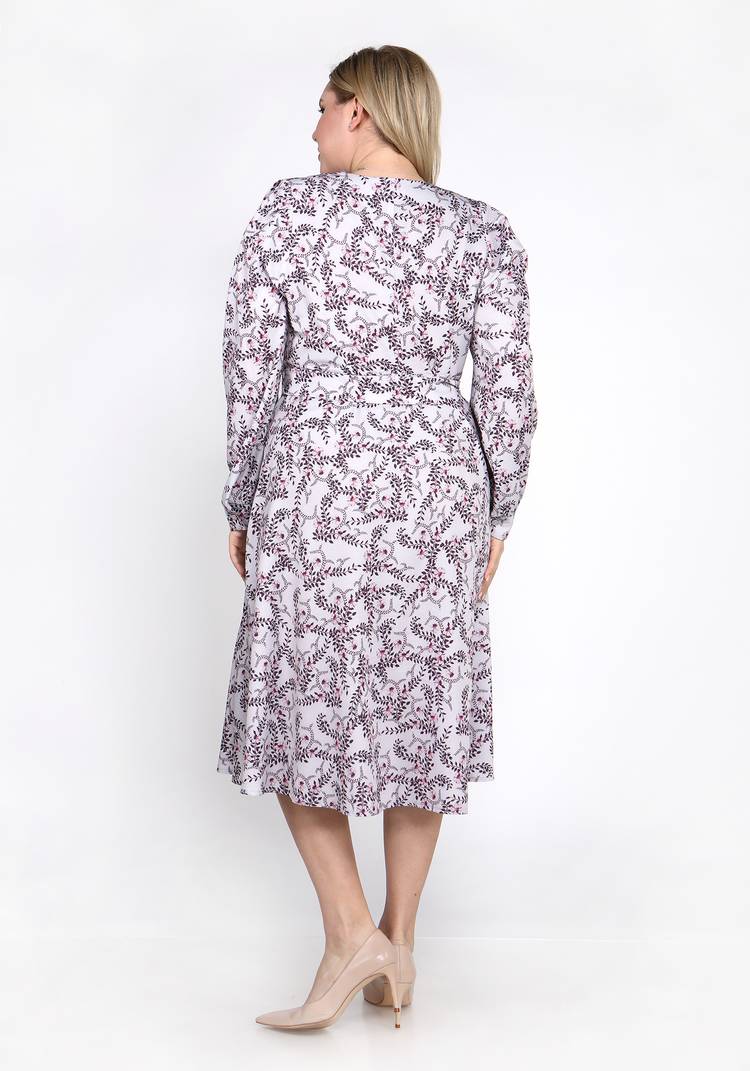 Платье А- силуэта с цветочным принтом шир.  750, рис. 2