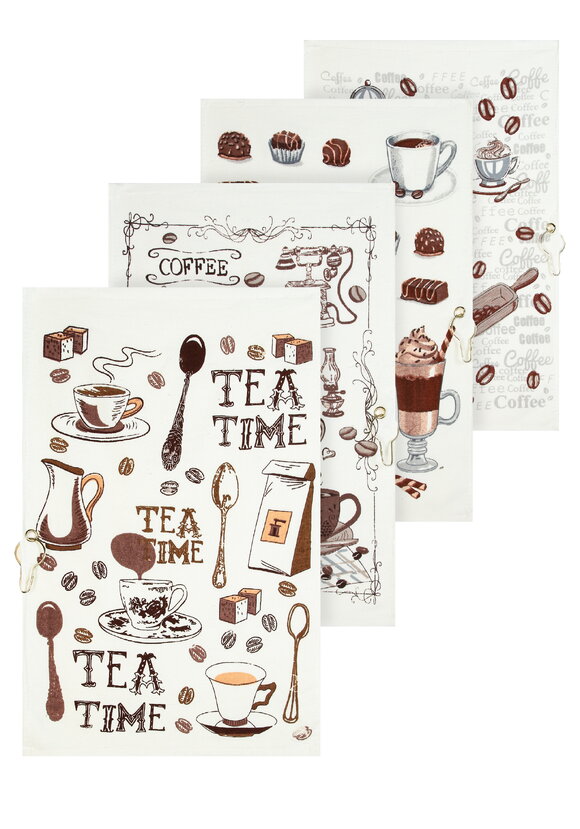 Полотенца махровые с подвесом, 4 шт. шир.  580, рис. 1