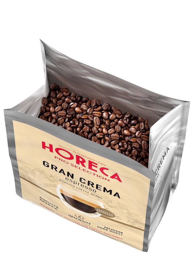 Кофе жареный в зёрнах, в мягкой упаковке шир.  750, рис. 13