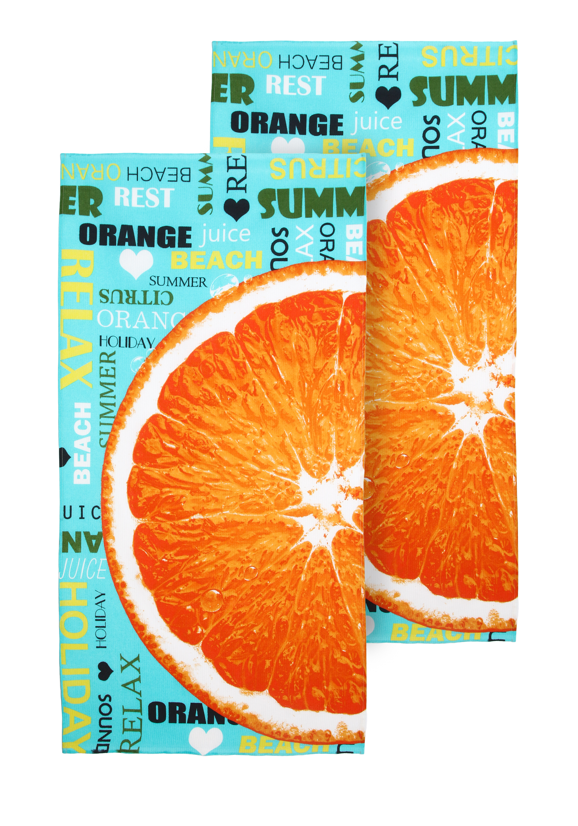 

Полотенце вафельное пляжное, 2 шт., Апельсин