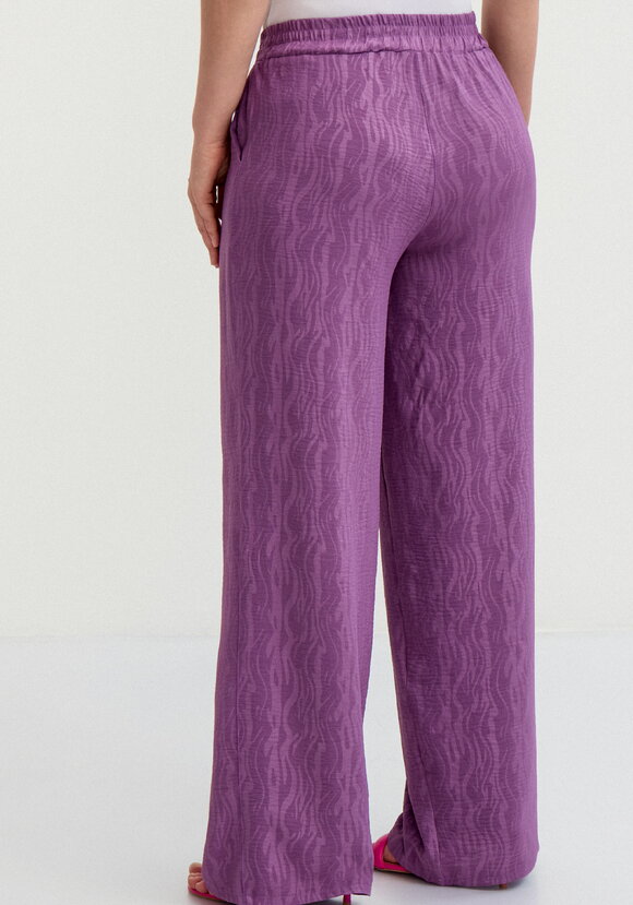 Брюки широкие с оригинальным принтом на ткани шир.  580, рис. 11