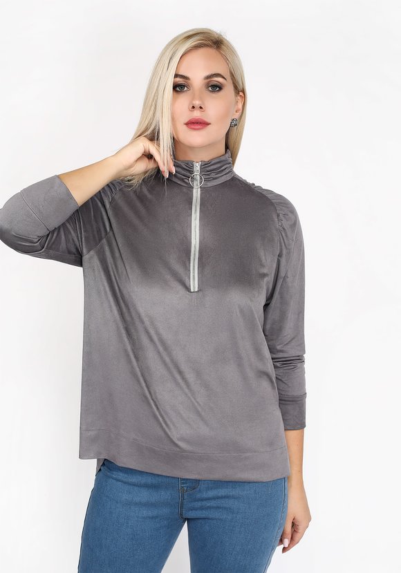 Блуза с драпировкой на рукавах шир.  580, рис. 9