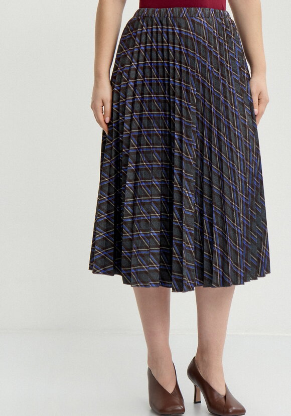 Юбка в клетку плиссированная шир.  580, рис. 10