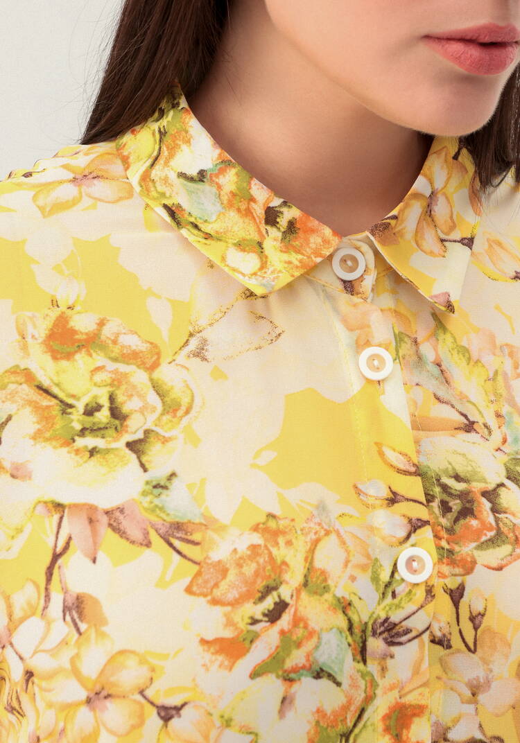 Рубашка удлинённая с цветочным принтом шир.  750, рис. 23