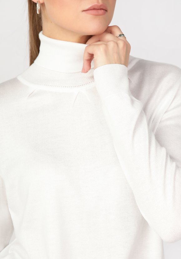 Джемпер женский со складками по полочке шир.  580, рис. 11