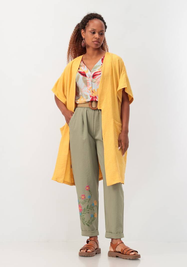 Брюки-бананы с принтом шир.  750, рис. 10