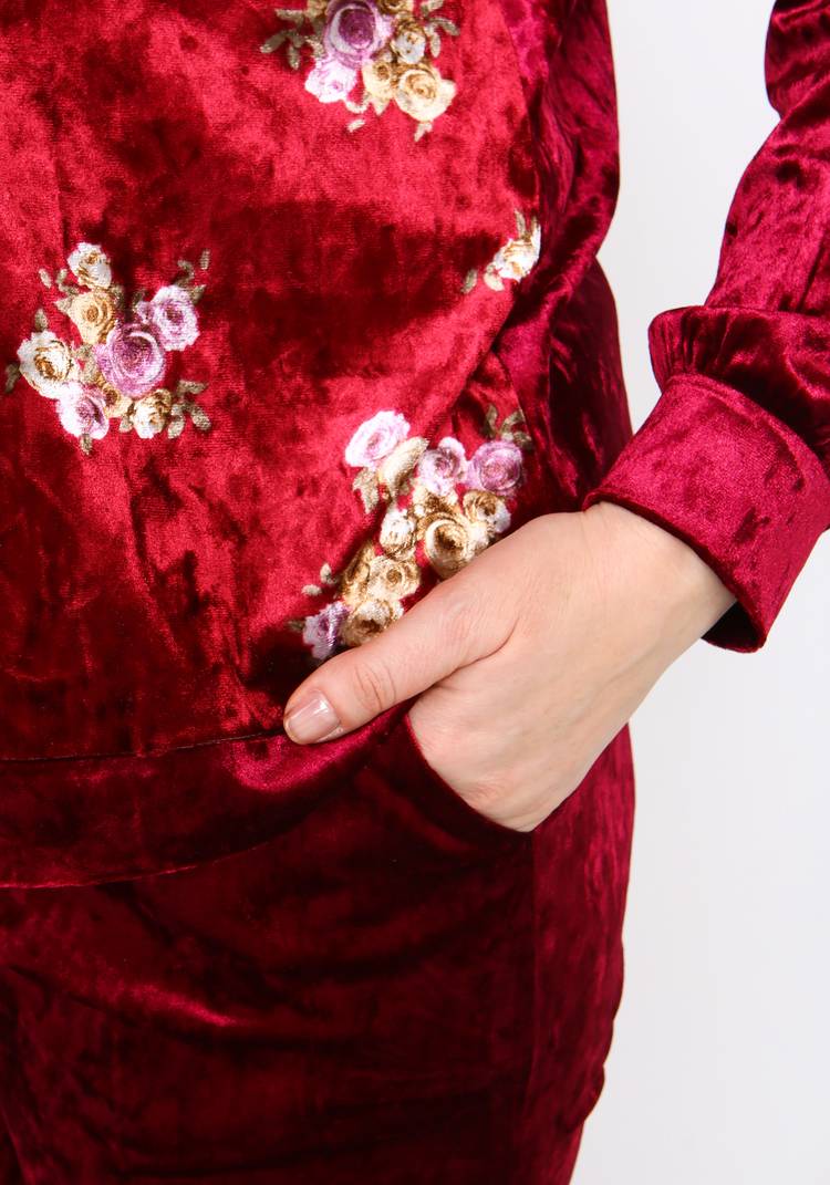 Костюм с цветочным принтом на молнии шир.  750, рис. 11