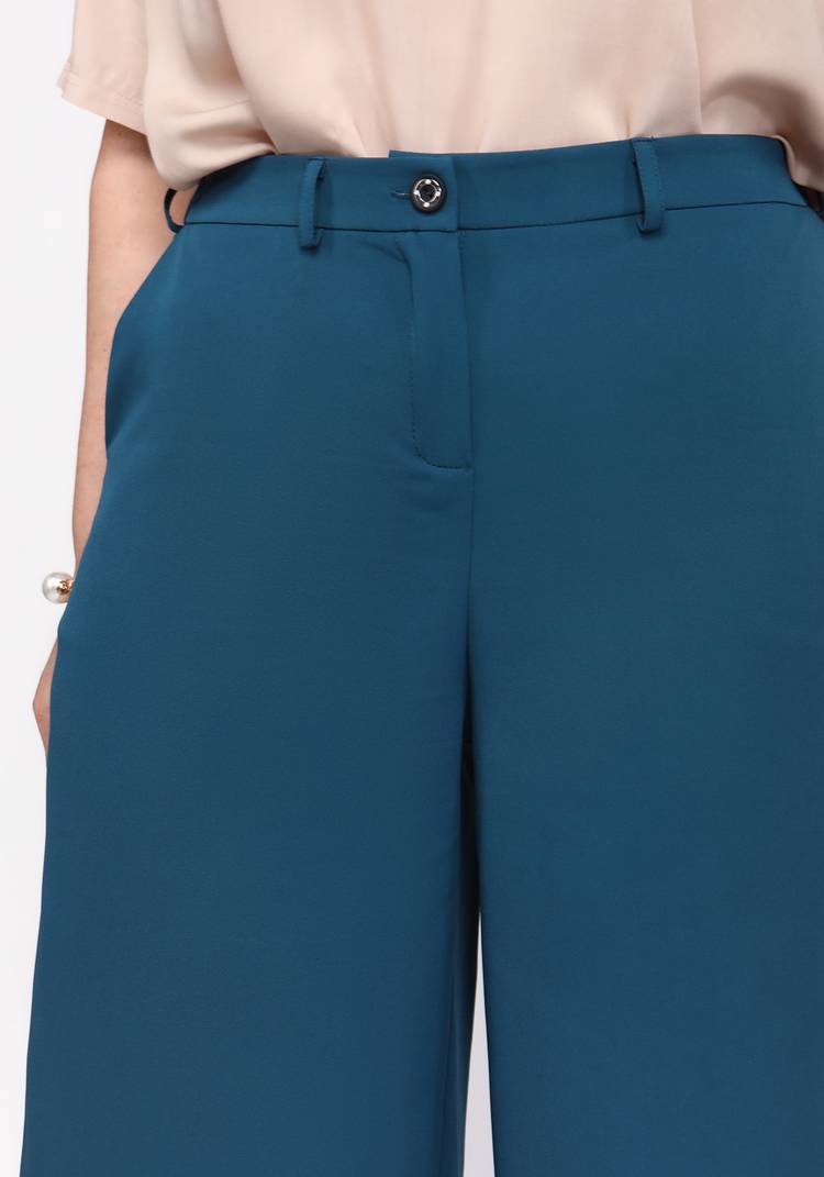 Брюки-кюлоты однотонные широкие шир.  750, рис. 10