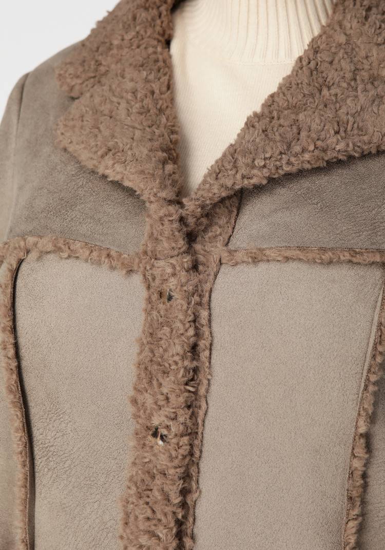 Полупальто из экомеха шир.  750, рис. 13