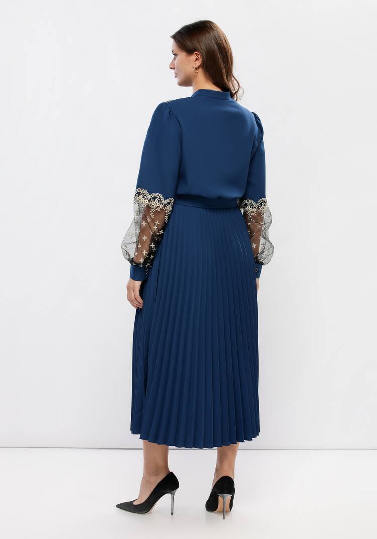 Платье с ажурным кружевом шир.  750, рис. 35