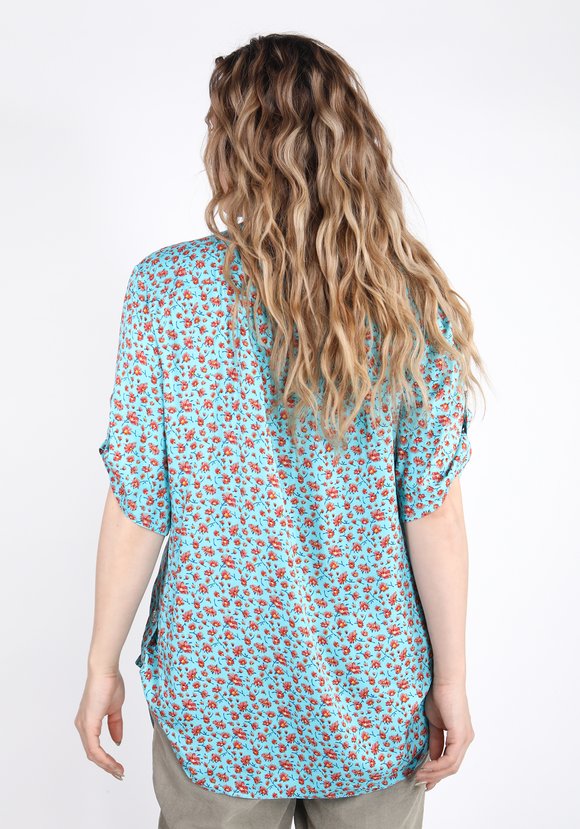 Блуза-рубашка Аленький цветочек шир.  580, рис. 3