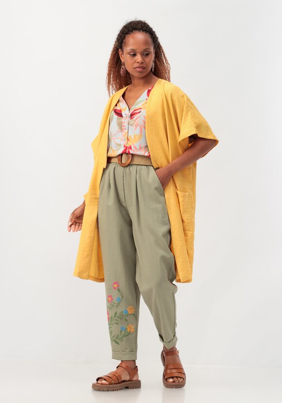 Брюки-бананы с принтом шир.  580, рис. 16