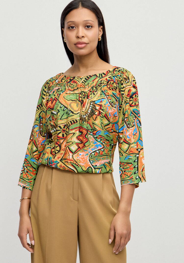 Блуза Мозайка нежности шир.  750, рис. 8