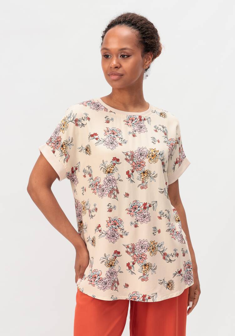 Блуза с цветочным принтом Аманда шир.  750, рис. 21