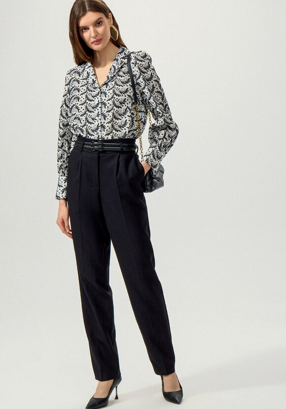 Брюки из костюмной ткани со стрелками шир.  580, рис. 1