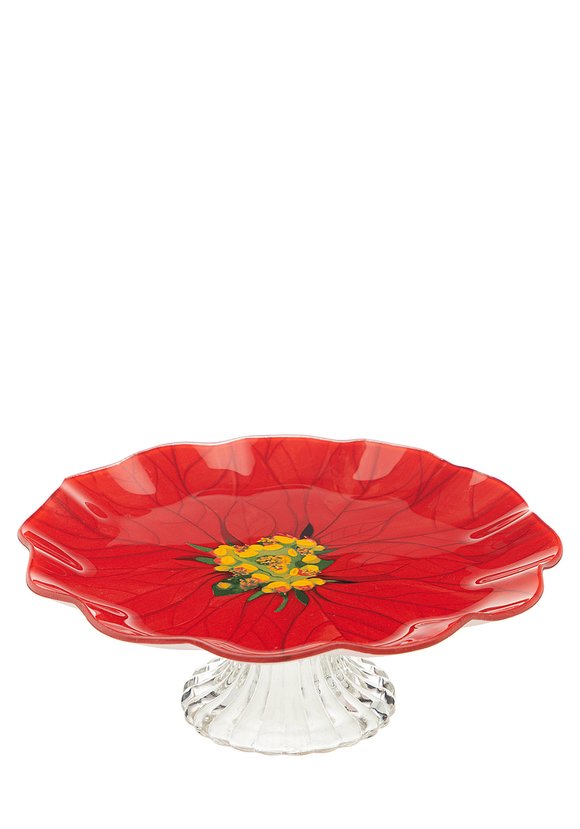 Блюдо на ножке Рождественская сказка шир.  580, рис. 1