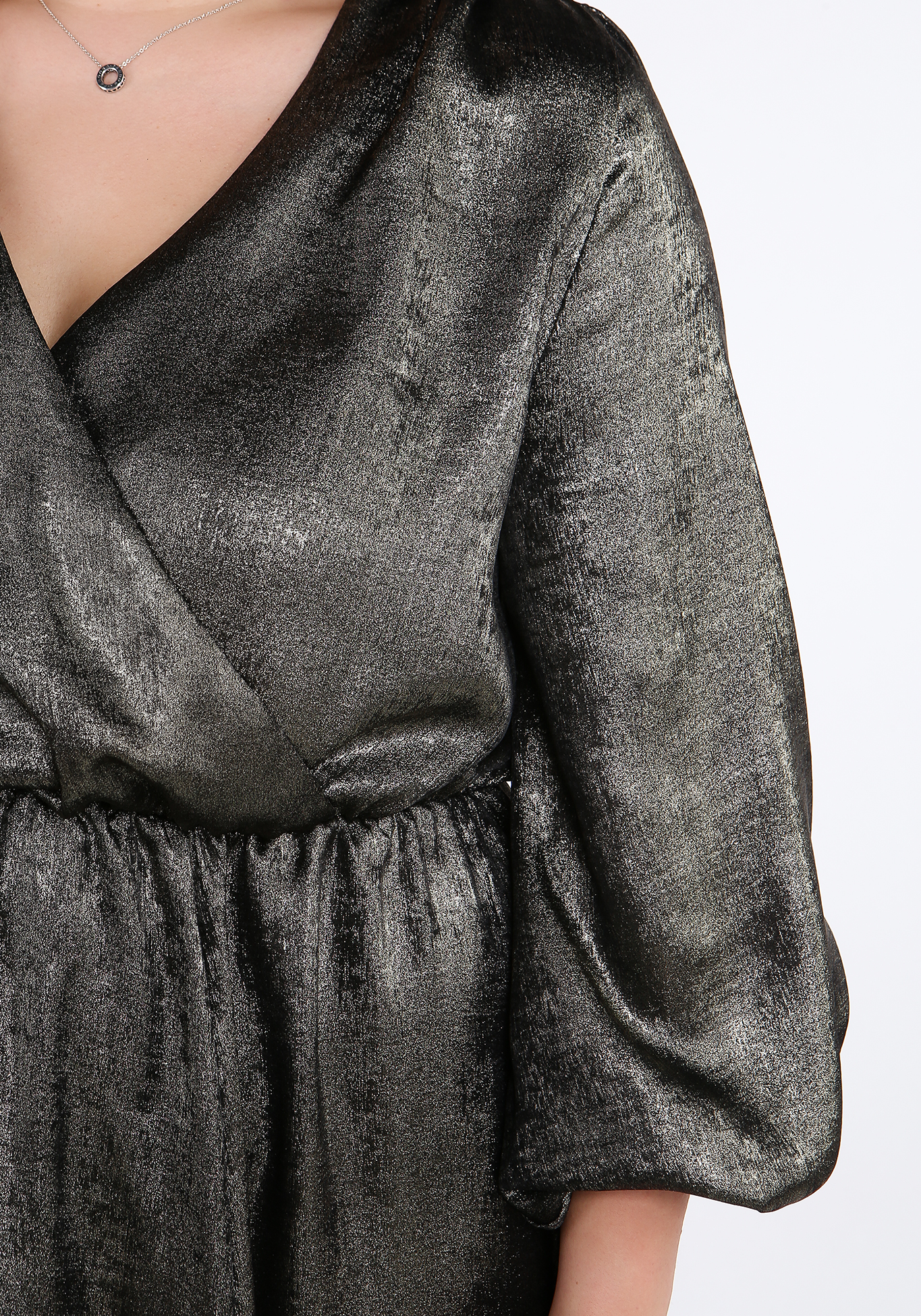 Платье с юбкой-солнце Vivienne Mare, размер 48, цвет серебряный - фото 5