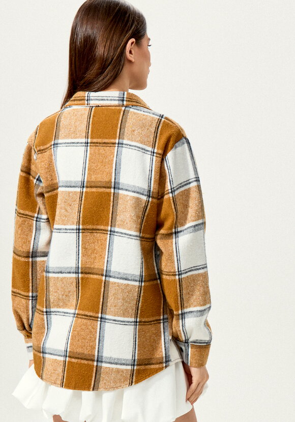 Рубашка в клетку с накладным карманом шир.  580, рис. 28