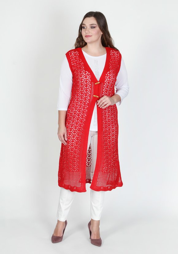 Кардиган ажурный Каталина шир.  580, рис. 1