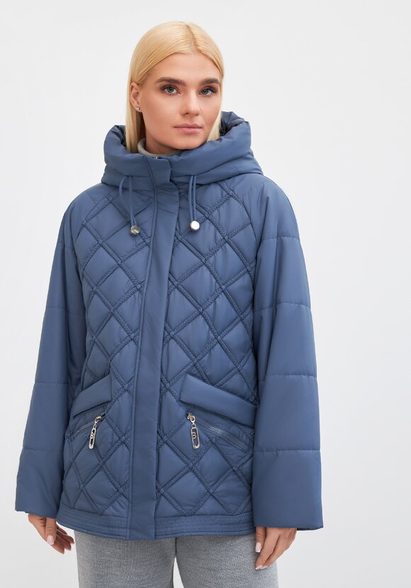 Куртка с капюшоном, стеганная Эшли шир.  580, рис. 12