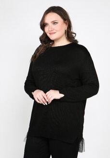 Туника с вставкой из фатина