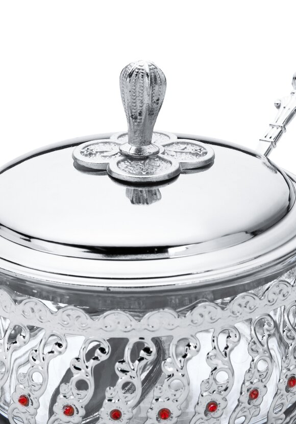 Сахарница c ложкой Царская шир.  580, рис. 8