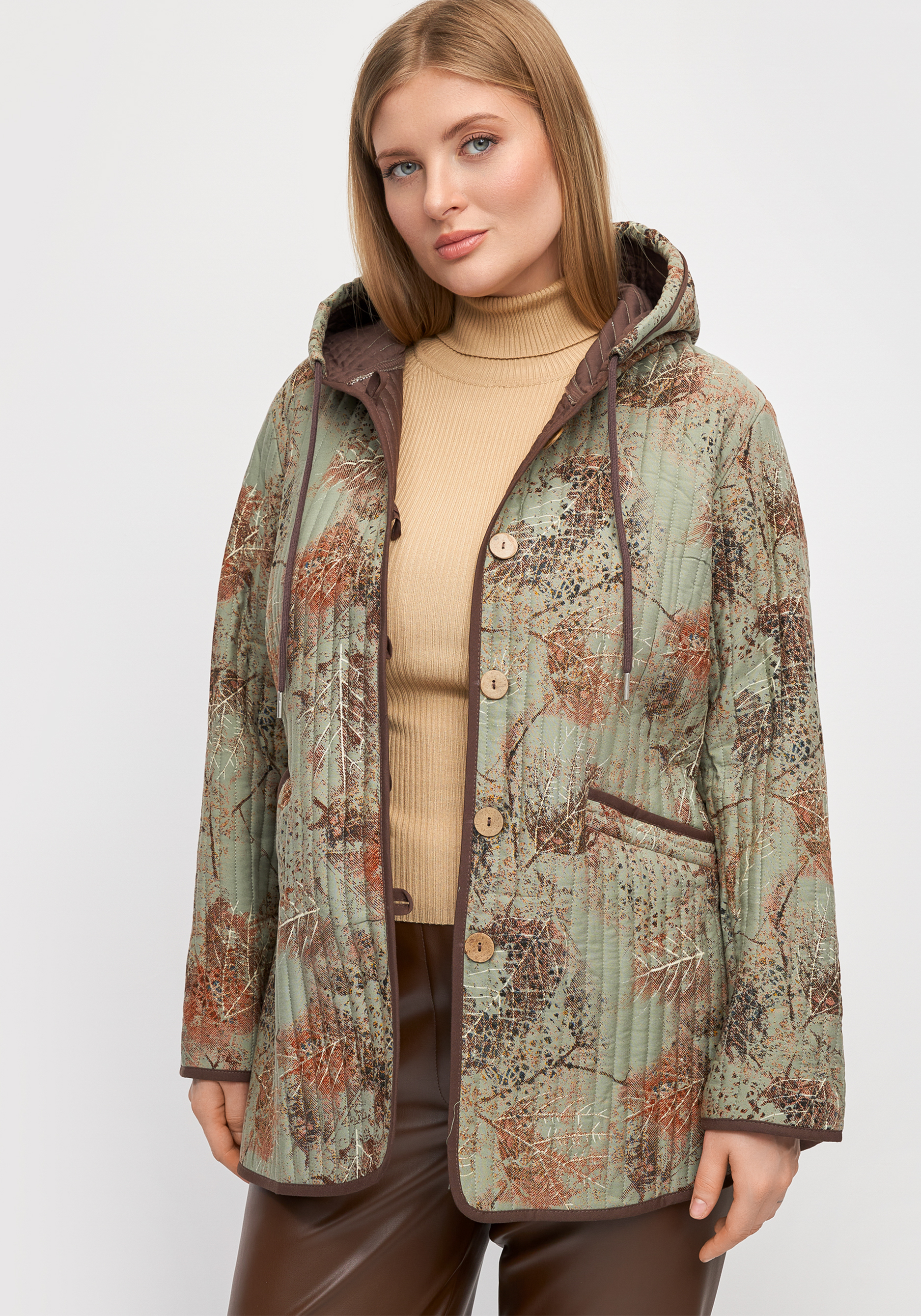 Куртка с принтом стеганная 8999₽