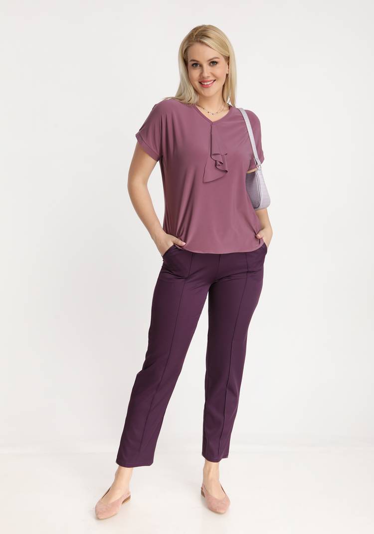 Блуза с воланом спереди шир.  750, рис. 22