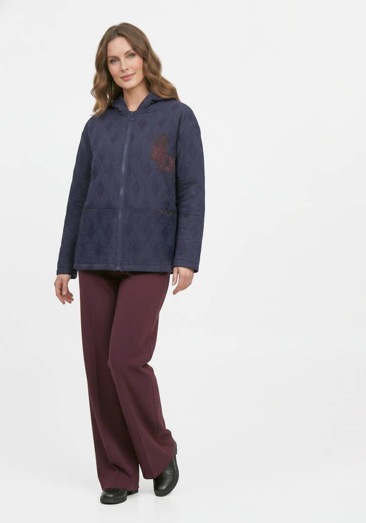 Куртка на молнии с фактурным рисунком шир.  750, рис. 2