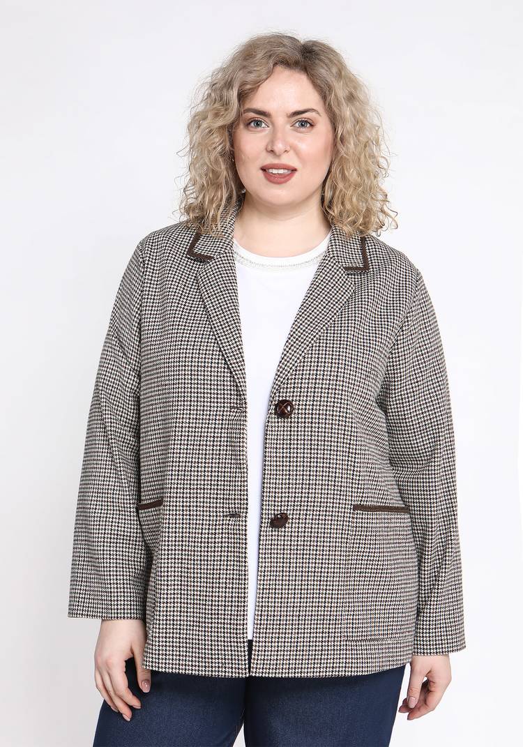 Пиджак прямого силуэта с отделкой тесьмой шир.  750, рис. 5