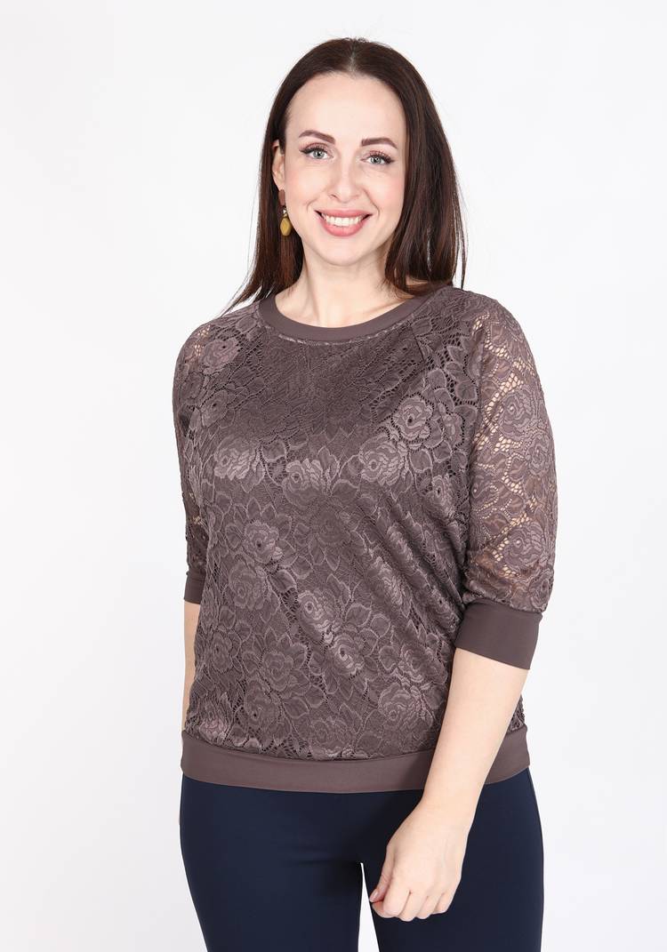 Блуза Элегантное кружево шир.  750, рис. 7