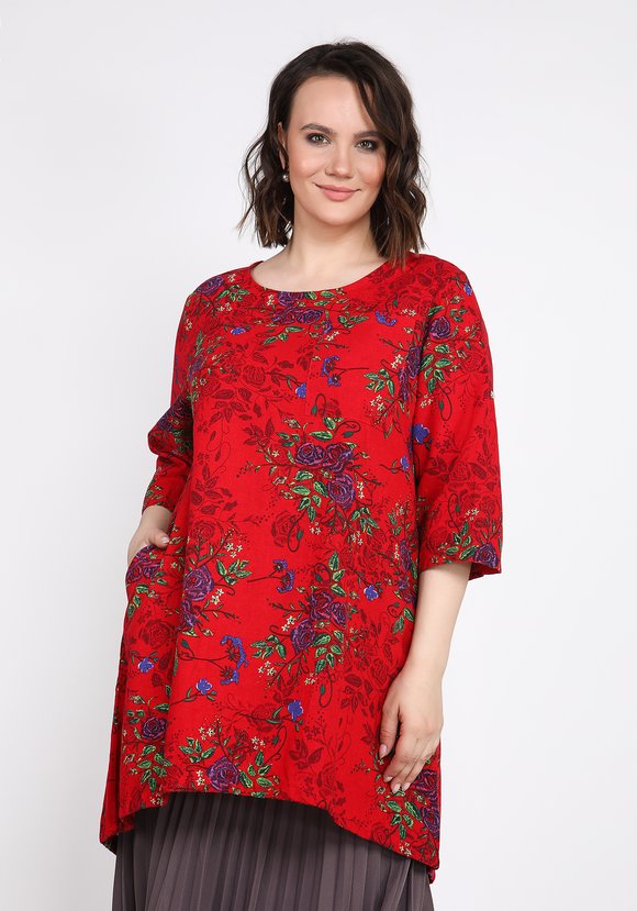 Туника Цветочный рай шир.  580, рис. 2
