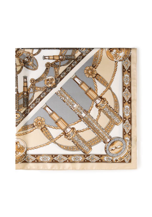 Платок шелковый Клео шир.  580, рис. 9