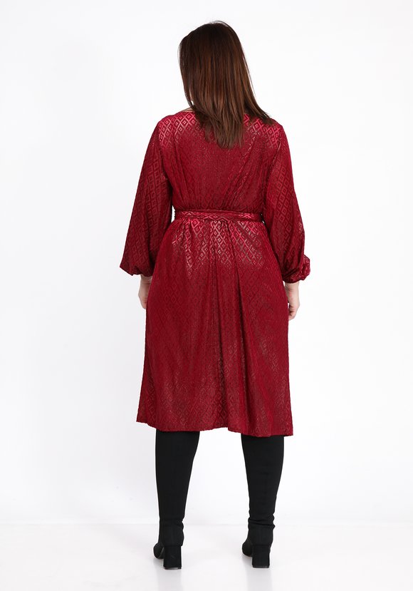 Платье с бархатным рисунком и люрексом шир.  580, рис. 4