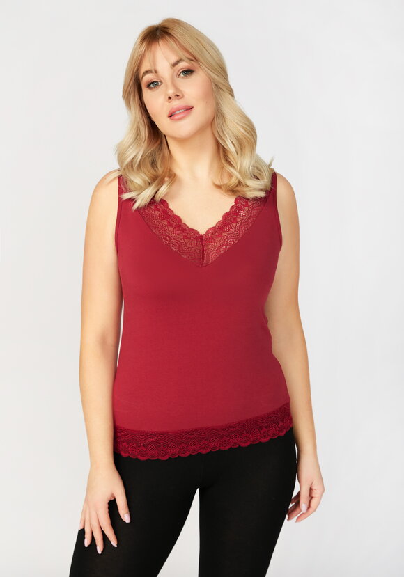 Майка с кружевом по низу Леди Лайма шир.  580, рис. 18