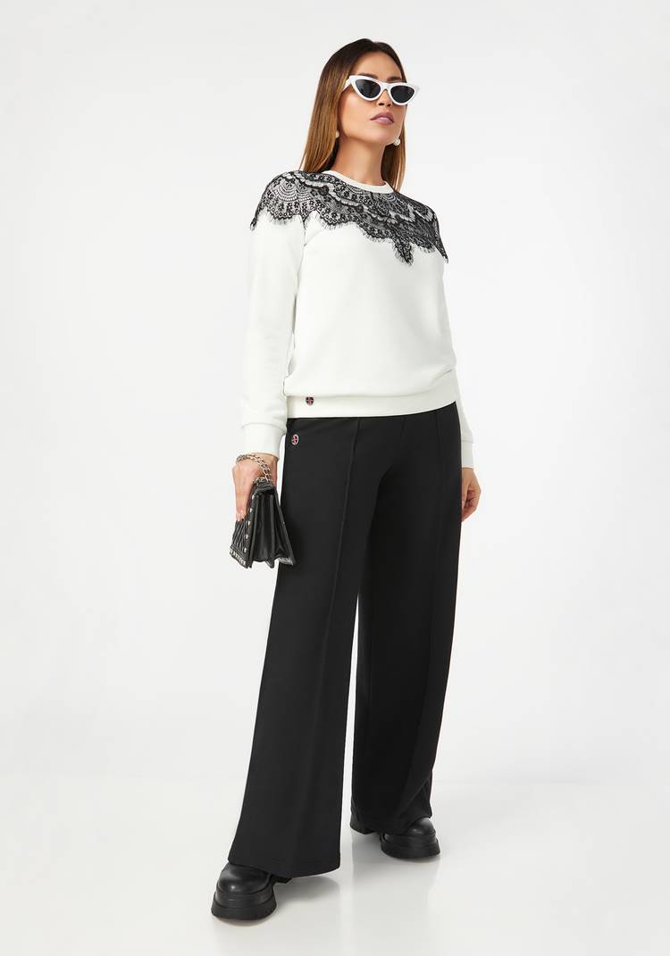 Свитшот с отделкой из гипюра шир.  750, рис. 12