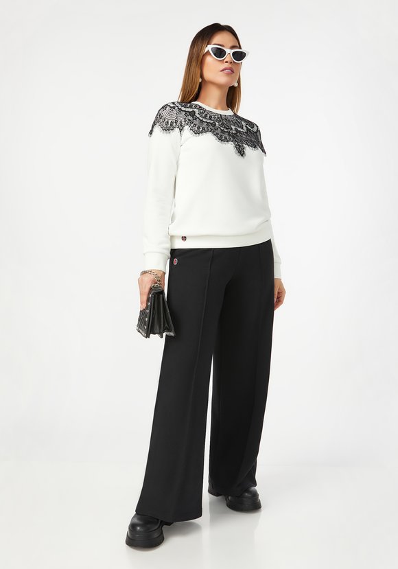 Свитшот с отделкой из гипюра шир.  580, рис. 12