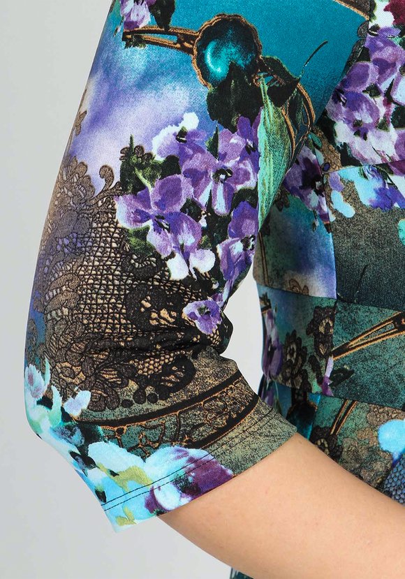 Платье с карманами и рукавом 7/8 шир.  580, рис. 6