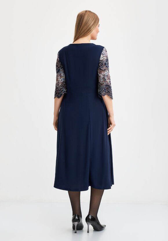 Платье Мальвина с отделкой из кружева шир.  580, рис. 8