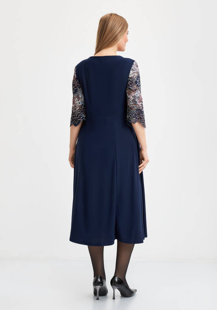 Платье Мальвина с отделкой из кружева шир.  750, рис. 8