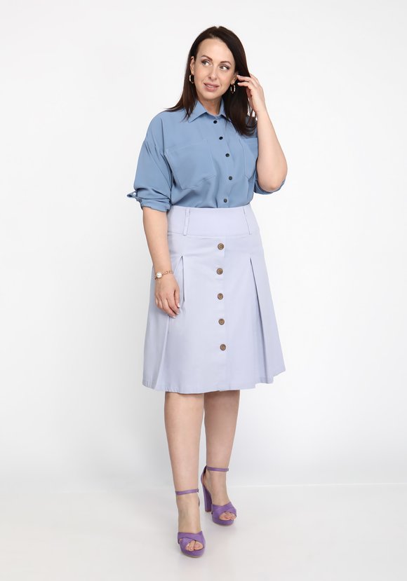 Юбка с встречными складками Поли шир.  580, рис. 19