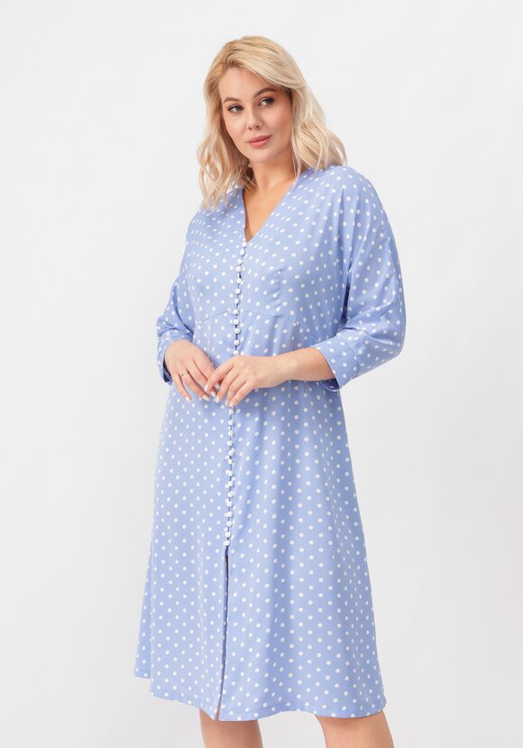 Платье в горох с V образным воротом шир.  580, рис. 2