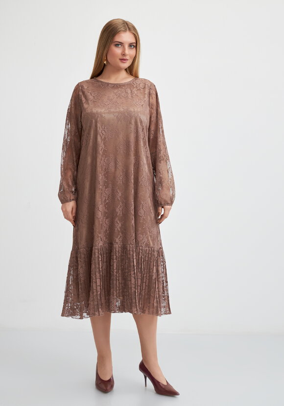 Платье кружевное с ярусом шир.  580, рис. 4