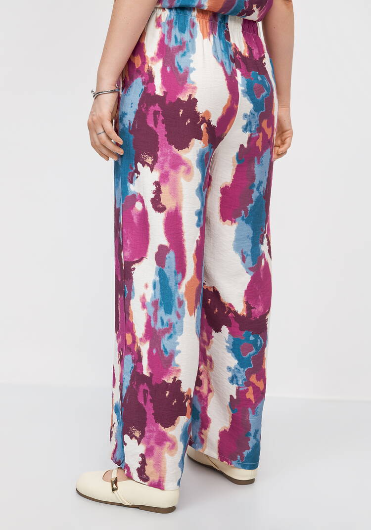 Костюм блуза и брюки с принтом шир.  750, рис. 5