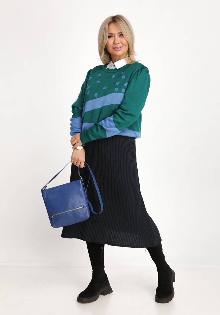 Джемпер прямого кроя с рукавами буф шир.  750, рис. 7