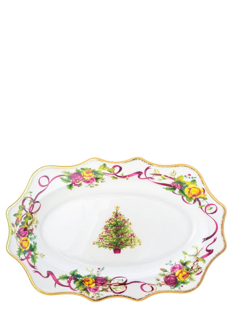 Блюдо из фарфора Алая лента шир.  750, рис. 6