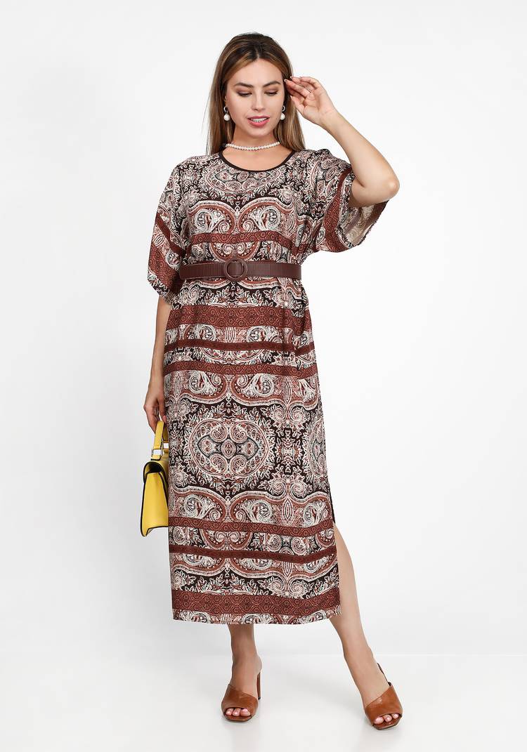 Платье Стильный узор шир.  750, рис. 5