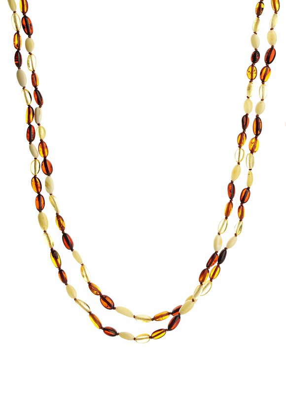 Бусы Янтарные капли шир.  580, рис. 3